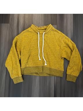 Urban Outfitters BDG Cropped Pullover Sweatshirt Yellow Women's Size Medium